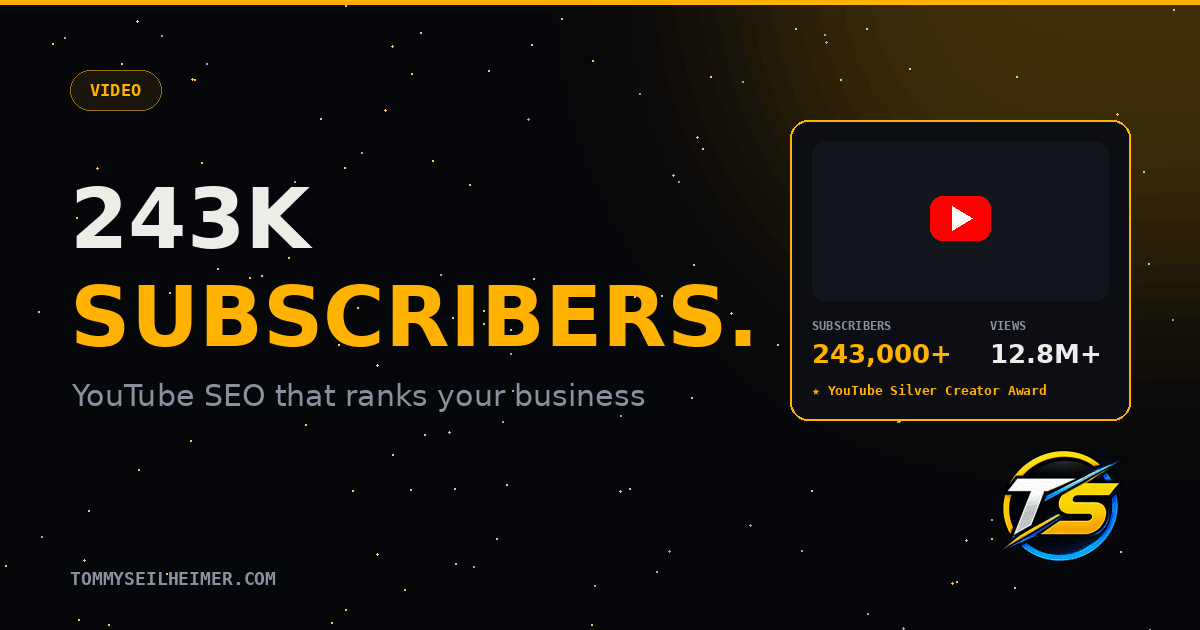 YouTube SEO: How I Grew a Channel Past 243,000 Subscribers, and How Video Ranks Your Business